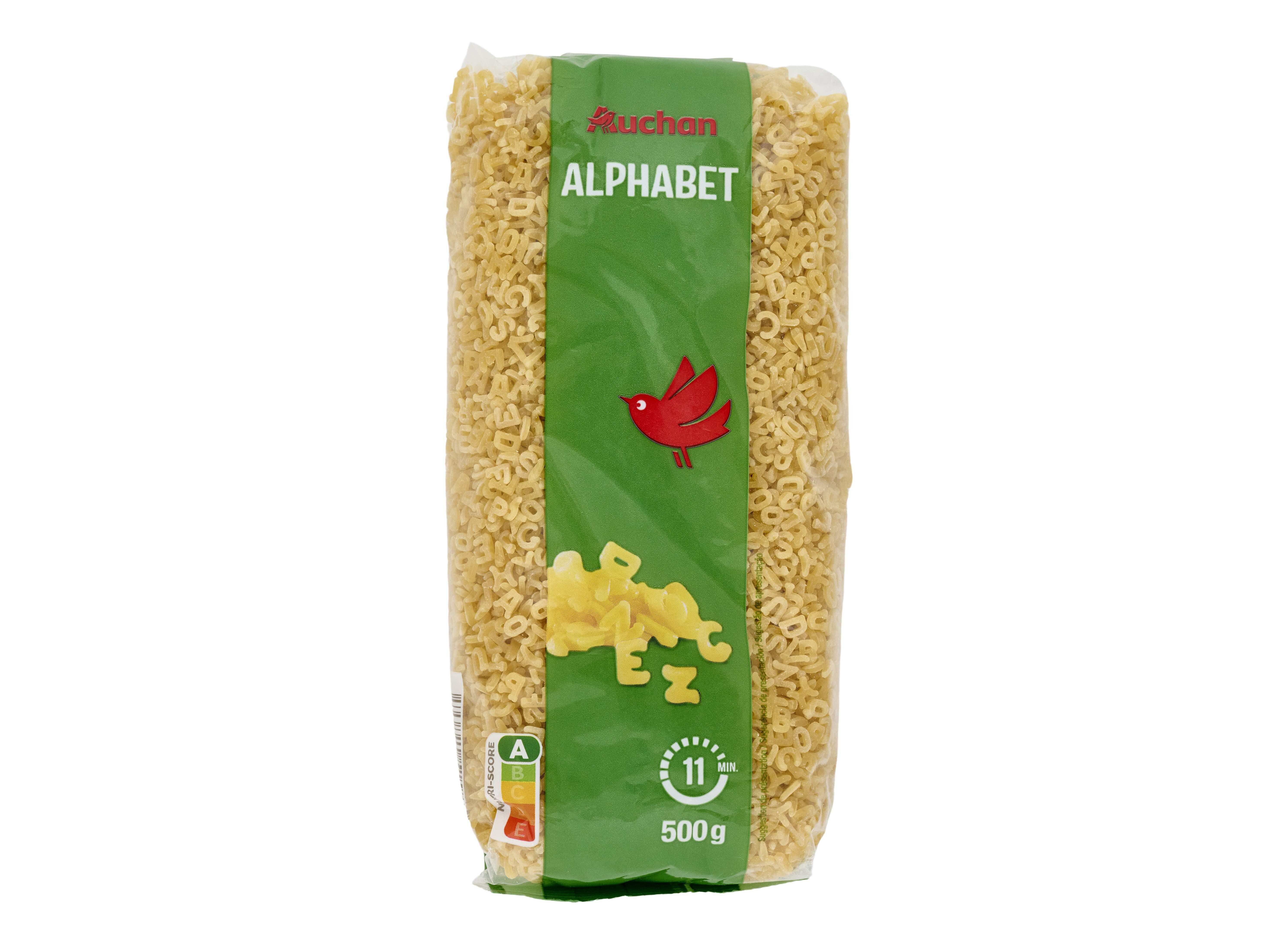 MASSINHA LETRAS AUCHAN 500G