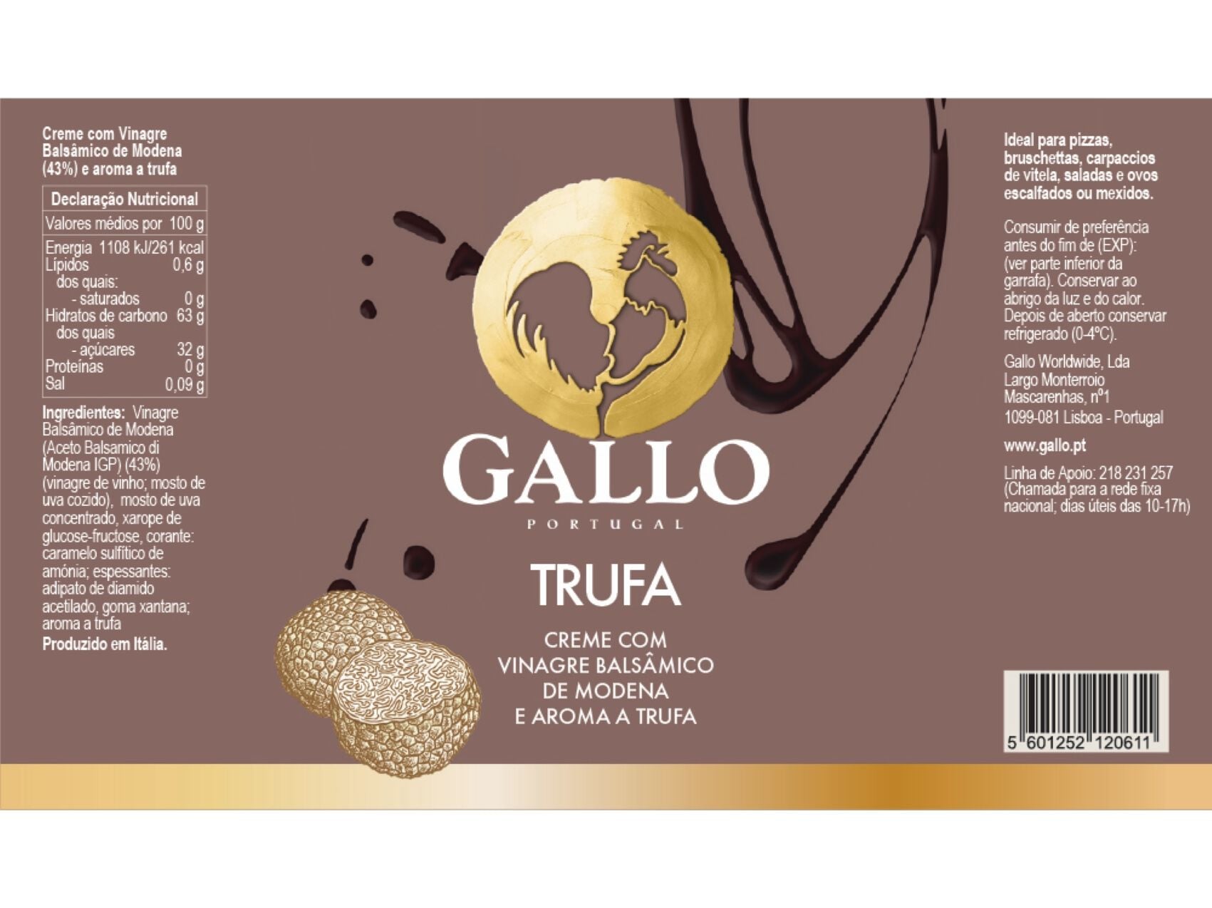 CREME BALS&Acirc;MICO GALLO TRUFA 250ML image number 1
