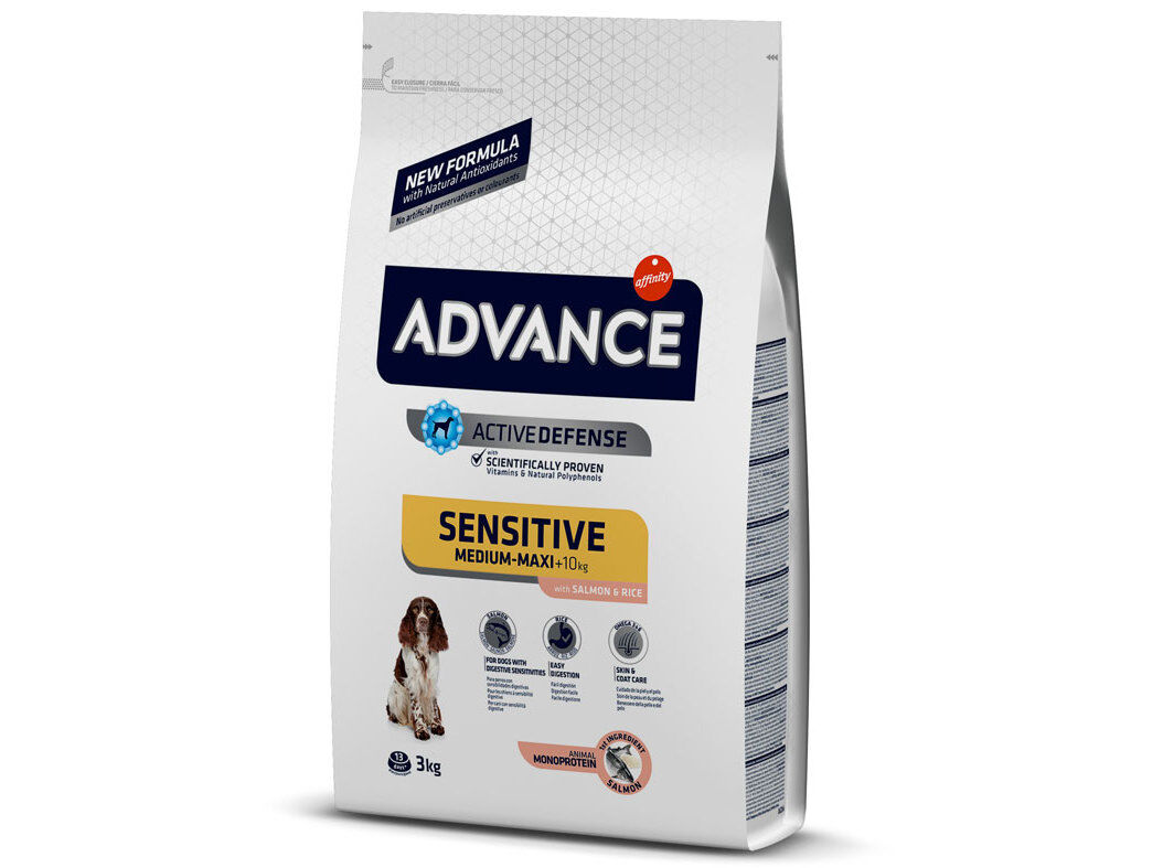 RA&Ccedil;&Atilde;O C&Atilde;O ADVANCE SENSITIVE SALM&Atilde;O 3KG image number 0