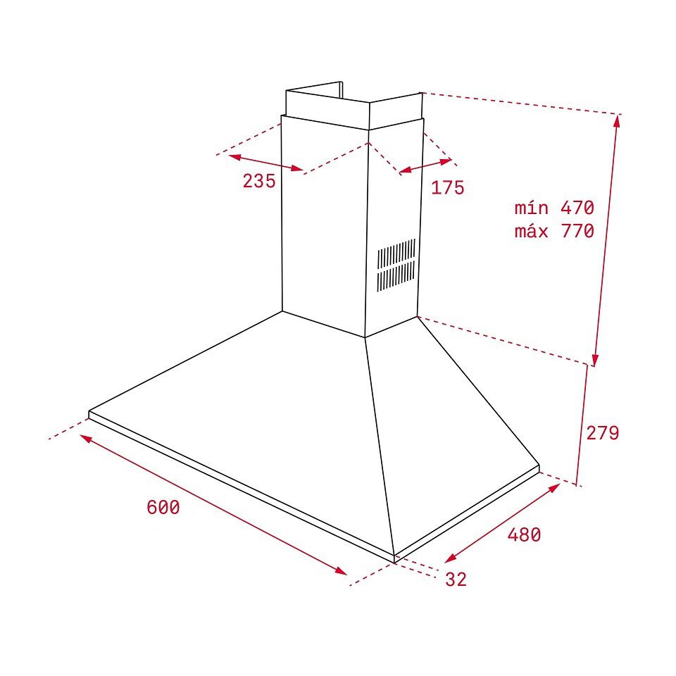 CHAMIN&Eacute; TEKA DBB 60 (405 M3/H - 60 CM - INOX) image number 2