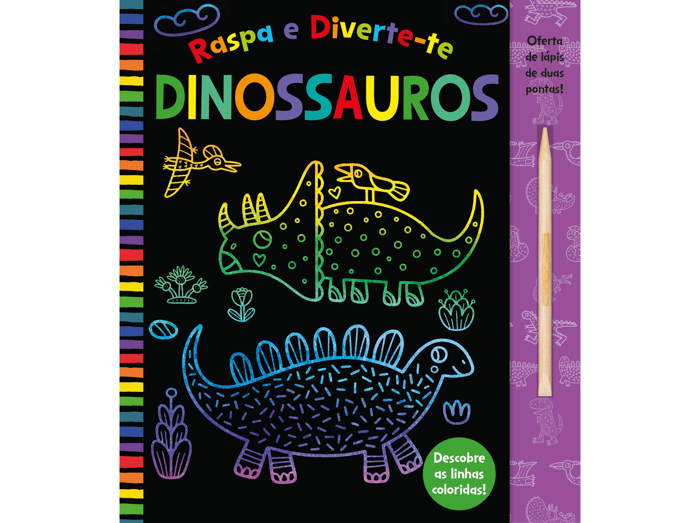 LIVRO RASPA E DIVERTE-TE - DINOSSAUROS DE LUCIE AUSTIN