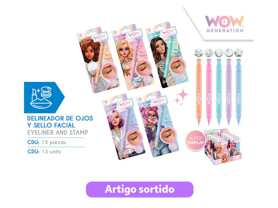 EYELINER PASTEL WOW COM CARIMBO MODELOS SORTIDOS image number 0