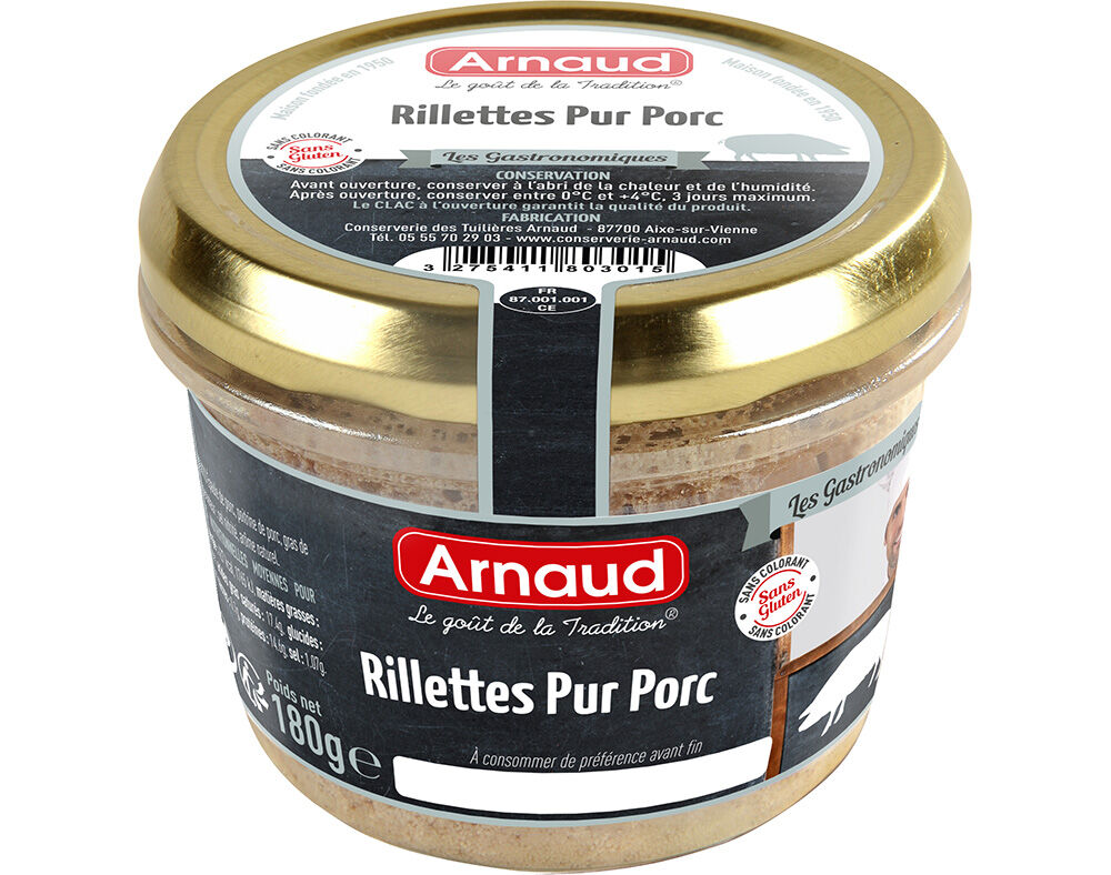 RILLETTES DE PORCO ARNAUD 180G image number 0