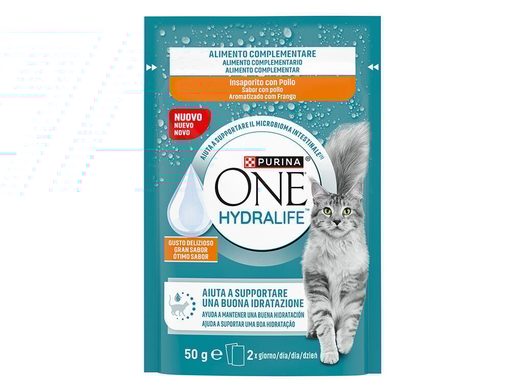 ALIMENTO COMPLEMENTAR PURINA ONE HYDRALIFE FRANGO 50G image number 1