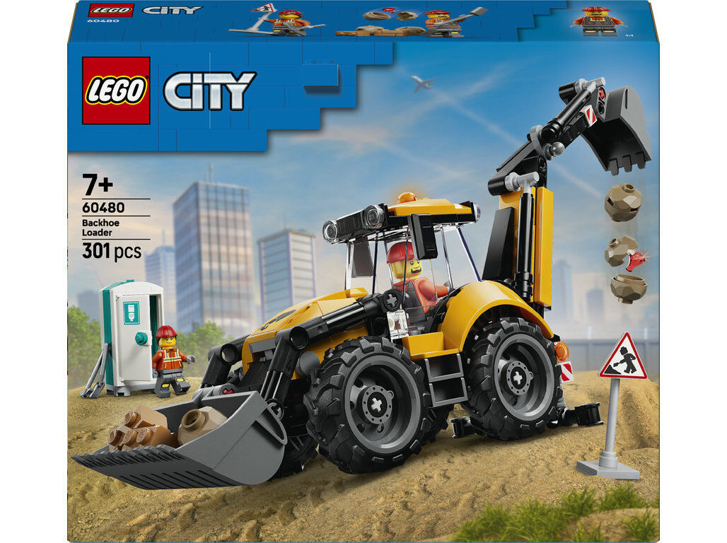 RETROESCAVADEIRA AMARELA LEGO CITY GREAT VEHICLES 60480