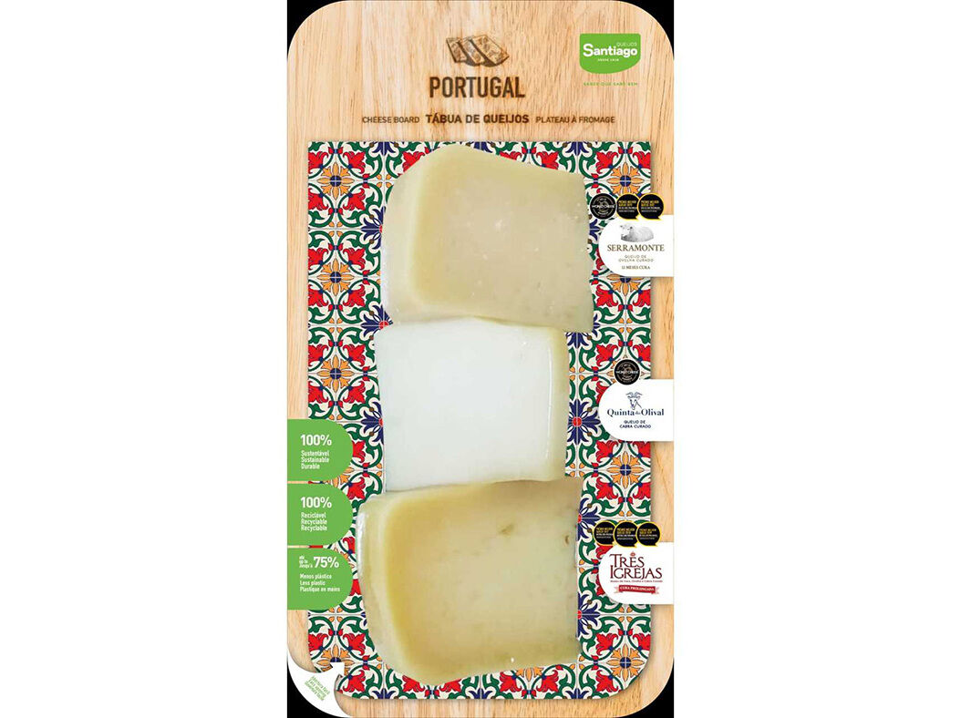TABUA DE QUEIJOS SANTIAGO SELE&Ccedil;&Atilde;O CUNHAS 250G image number 0