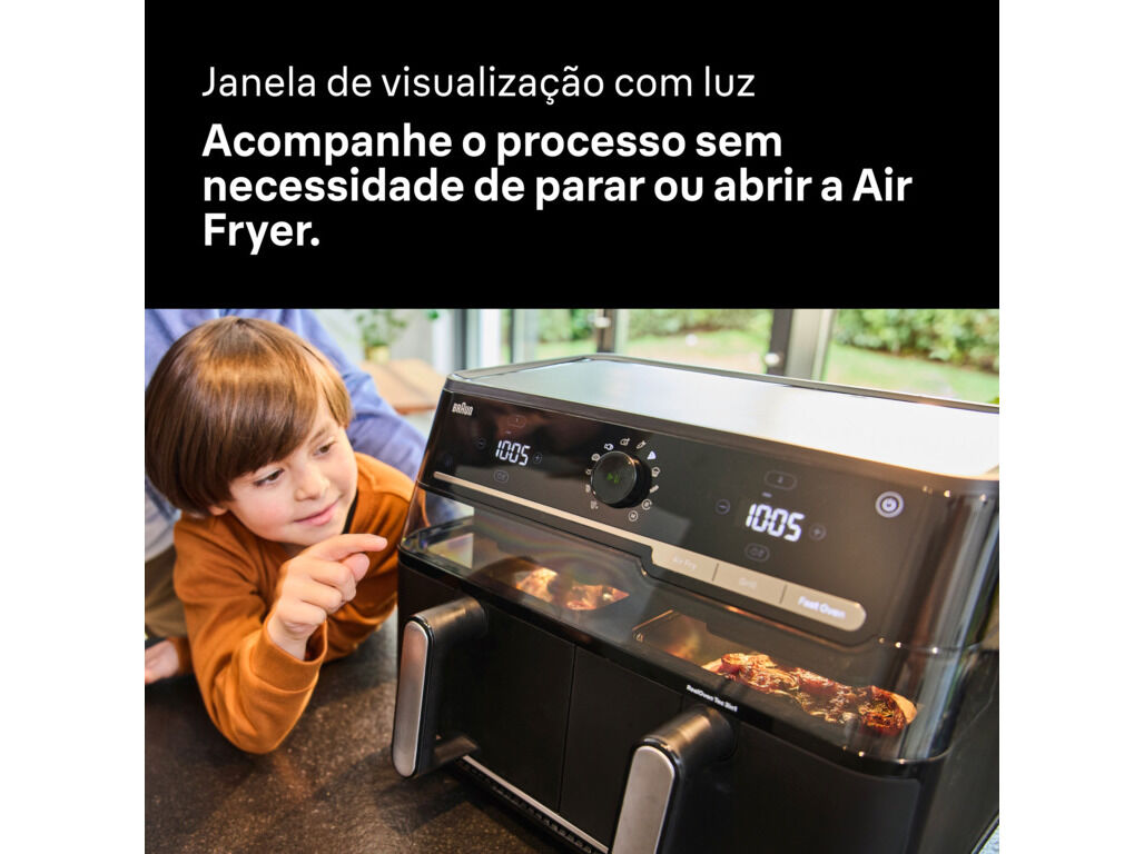 FRITADEIRA SEM &Oacute;LEO BRAUN TWINCOOK 5 TD5073IBK DUAL ZONE 10L image number 6