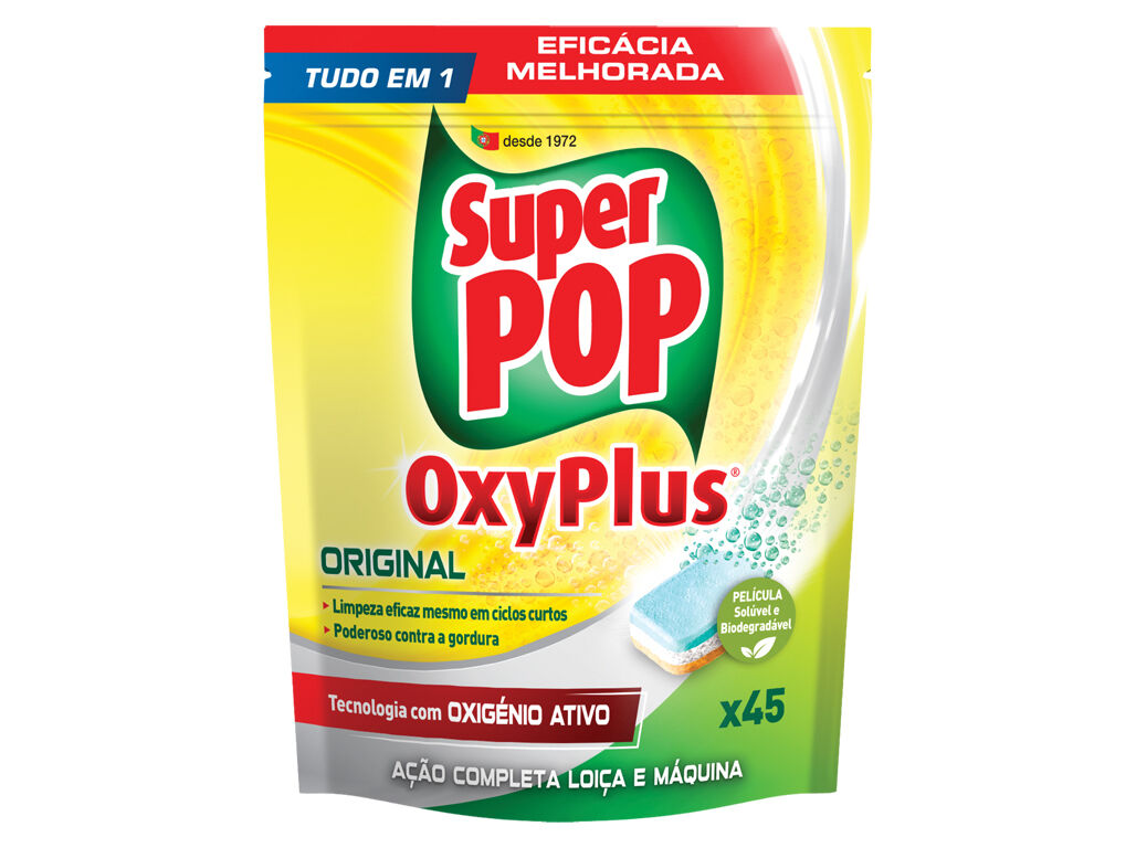 DETERGENTE M&Aacute;QUINA DA LOI&Ccedil;A OXYPLUS SUPER POP 45 DOSES