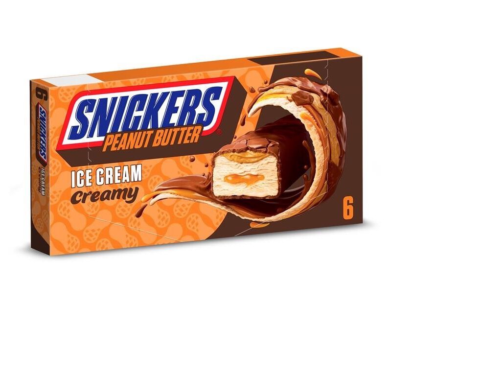 GELADO SNICKERS MANTEIGA DE AMENDOIM 6X40G image number 1