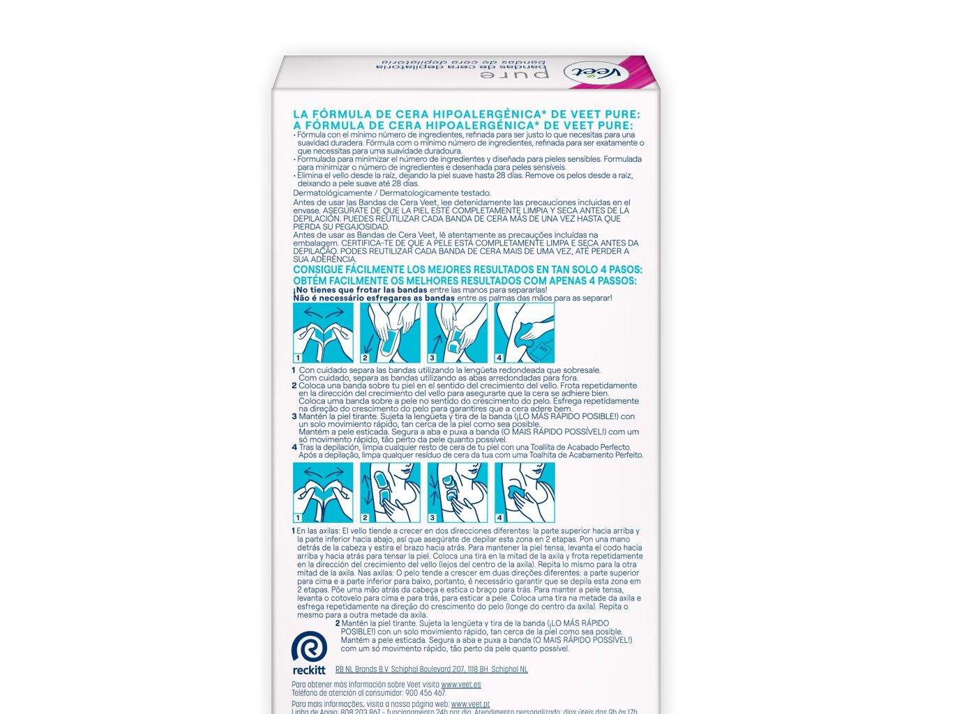 CERA FRIA CORPO VEET PURE 16 BANDAS image number 1