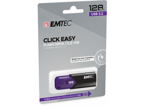 MEMÓRIAS USB EMTEC E173188 3.2 CLICK EASY 128GB image number 1