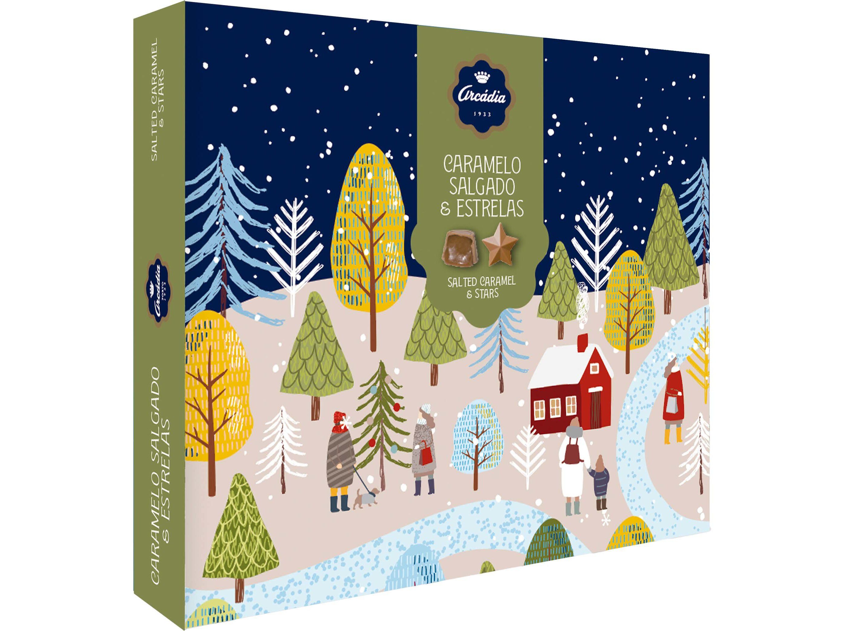 BOMBONS SORTIDOS ARC&Aacute;DIA NATAL ESTRELAS 160G image number 1