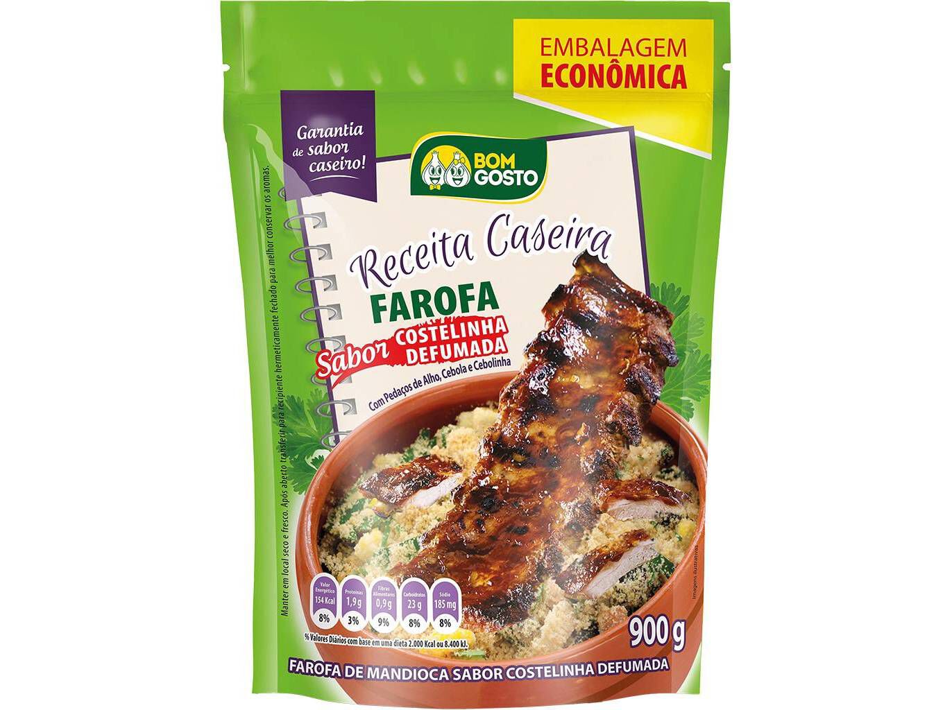 FAROFA CASEIRA BOM GOSTO COSTELINHA FUMADA 300G image number 1