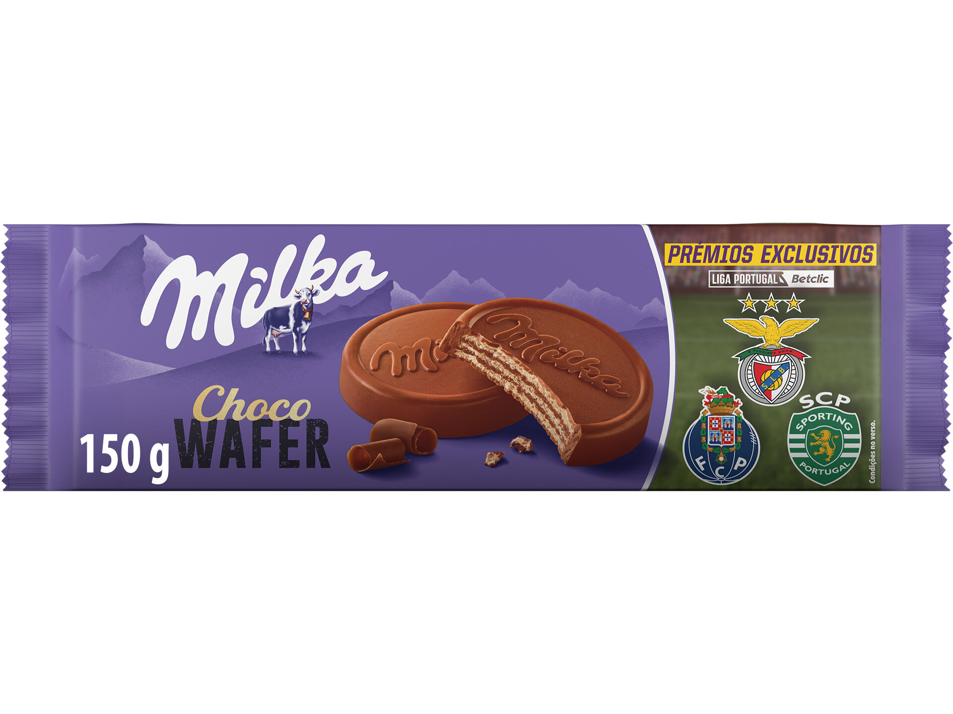 BOLACHA WAFER MILKA CHOCOLATE LEITE 150G