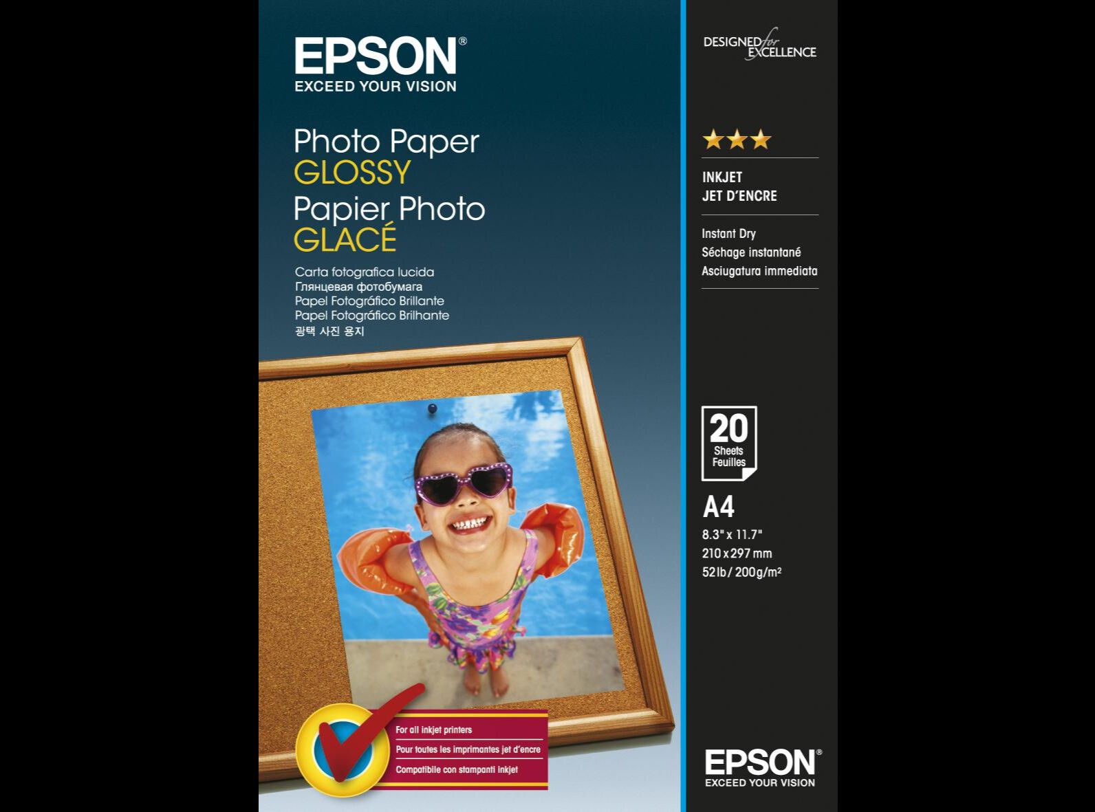 PAPEL FOTO EPSON A4 2X13X19 C13S042538
