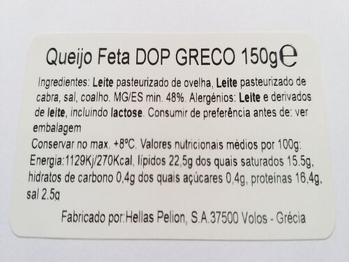 QUEIJO FETA GRECO DOP 150G image number 1