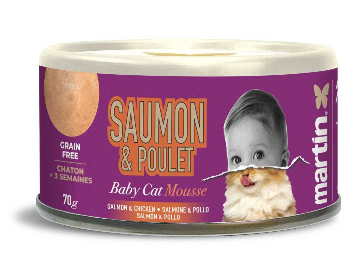 COMIDA H&Uacute;MIDA MARTIN SELLIER GATINHO SALM&Atilde;O/FRANGO 70G image number 0