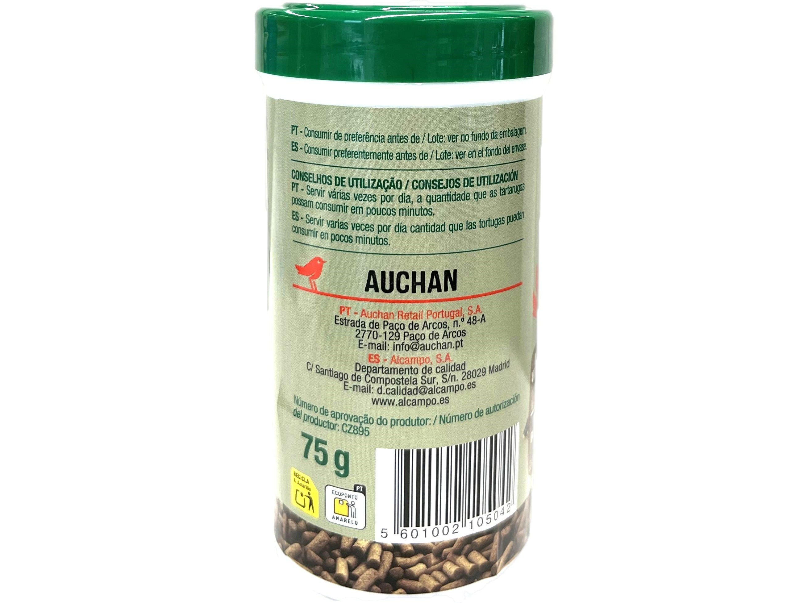 COMIDA PARA TARTARUGA AUCHAN EM STICKS 75G image number 2