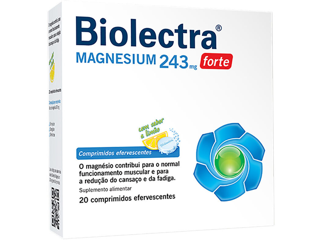 SUPLEMENTO BIOLECTRA MAGNESIUM FORTE 243MG 20 COMPRIMIDOS image number 0