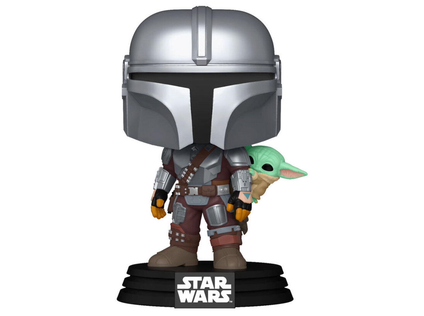 FIGURA POP! FUNKO POP STAR WARS: M&G- THE MANDALORIAN WITH GROGU image number 1