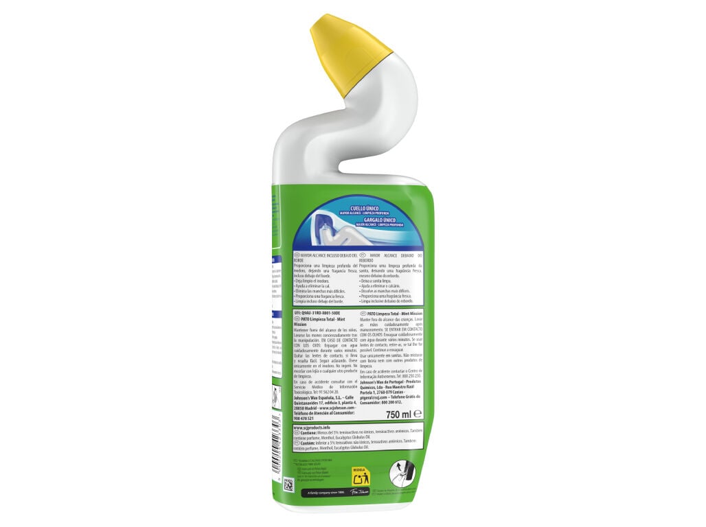 GEL SANIT&Aacute;RIO PATO MINT MISSION 750ML image number 1