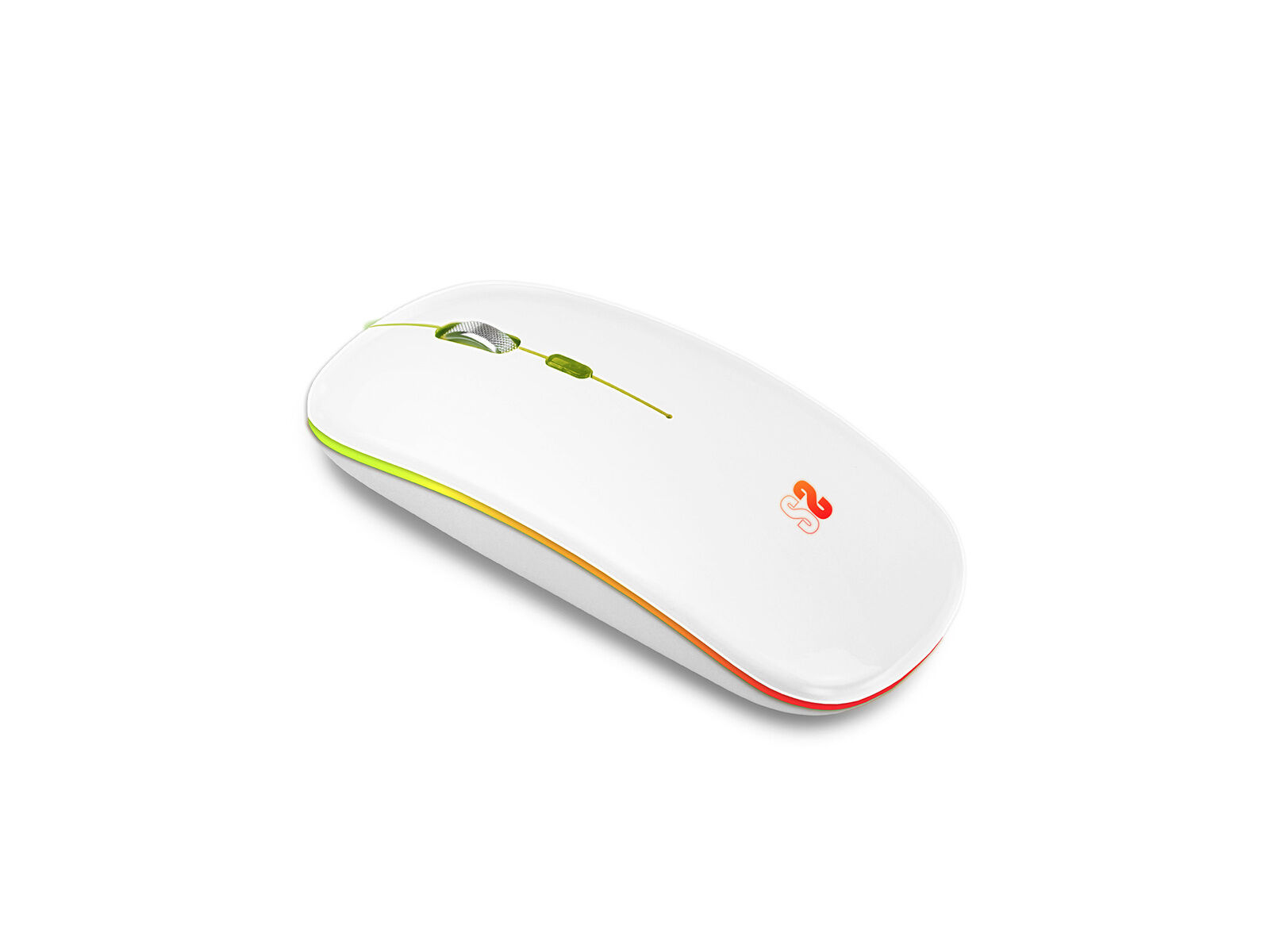 RATO SEM FIOS SUBBLIM LED DUAL FLAT BRANCO image number 1