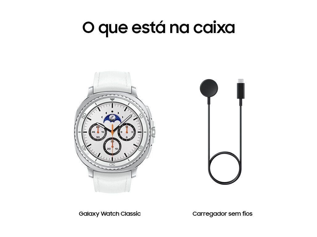 SMARTWATCH SAMSUNG WATCH8 CLASSIC LTE 46MM BRANCO image number 10