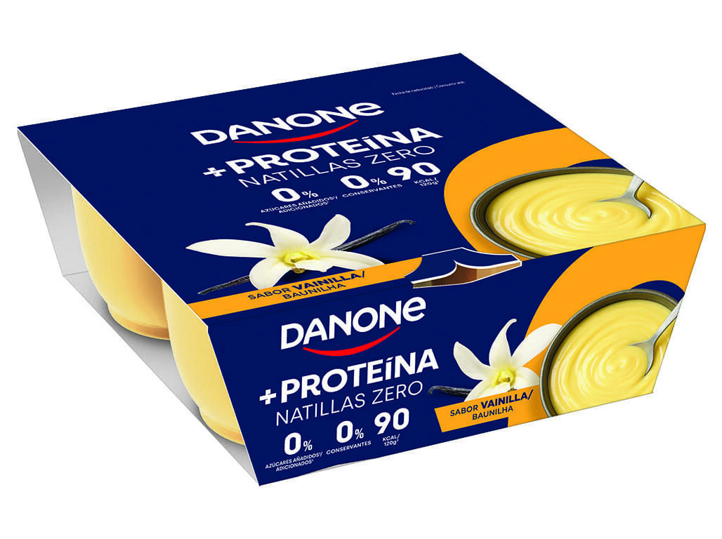 SOBREMESA DANONE PROTE&Iacute;NA BAUNILHA 4X120G