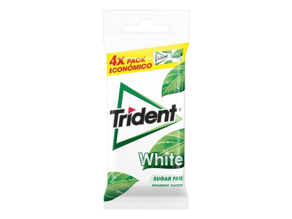 PASTILHAS TRIDENT EL&Aacute;STICAS WHITE SPEARMINT 56G image number 0