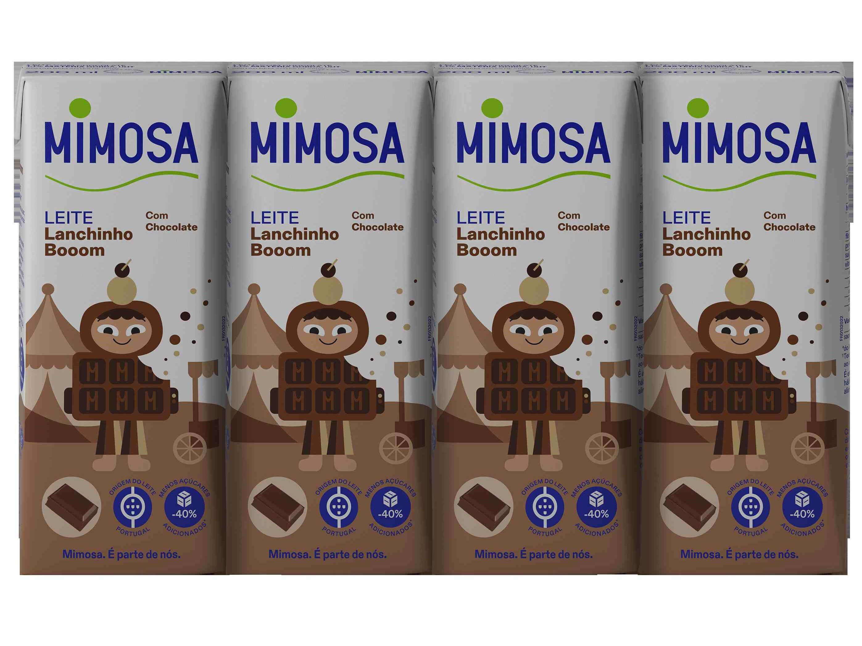 LEITE MIMOSA COM CHOCOLATE BEM ESSENCIAL 4X200ML image number 1