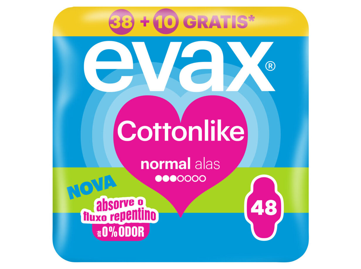 PENSOS EVAX COTTON NORMAL ALAS 48 (38 + 10)