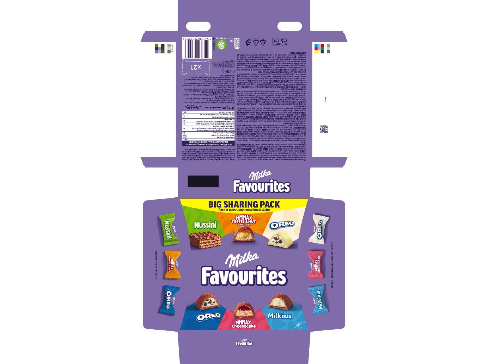 CHOCOLATES MILKA FAVOURITES 203G image number 1