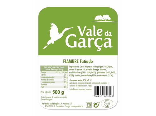 FIAMBRE VALE DA GARÇA FATIAS 500G image number 1
