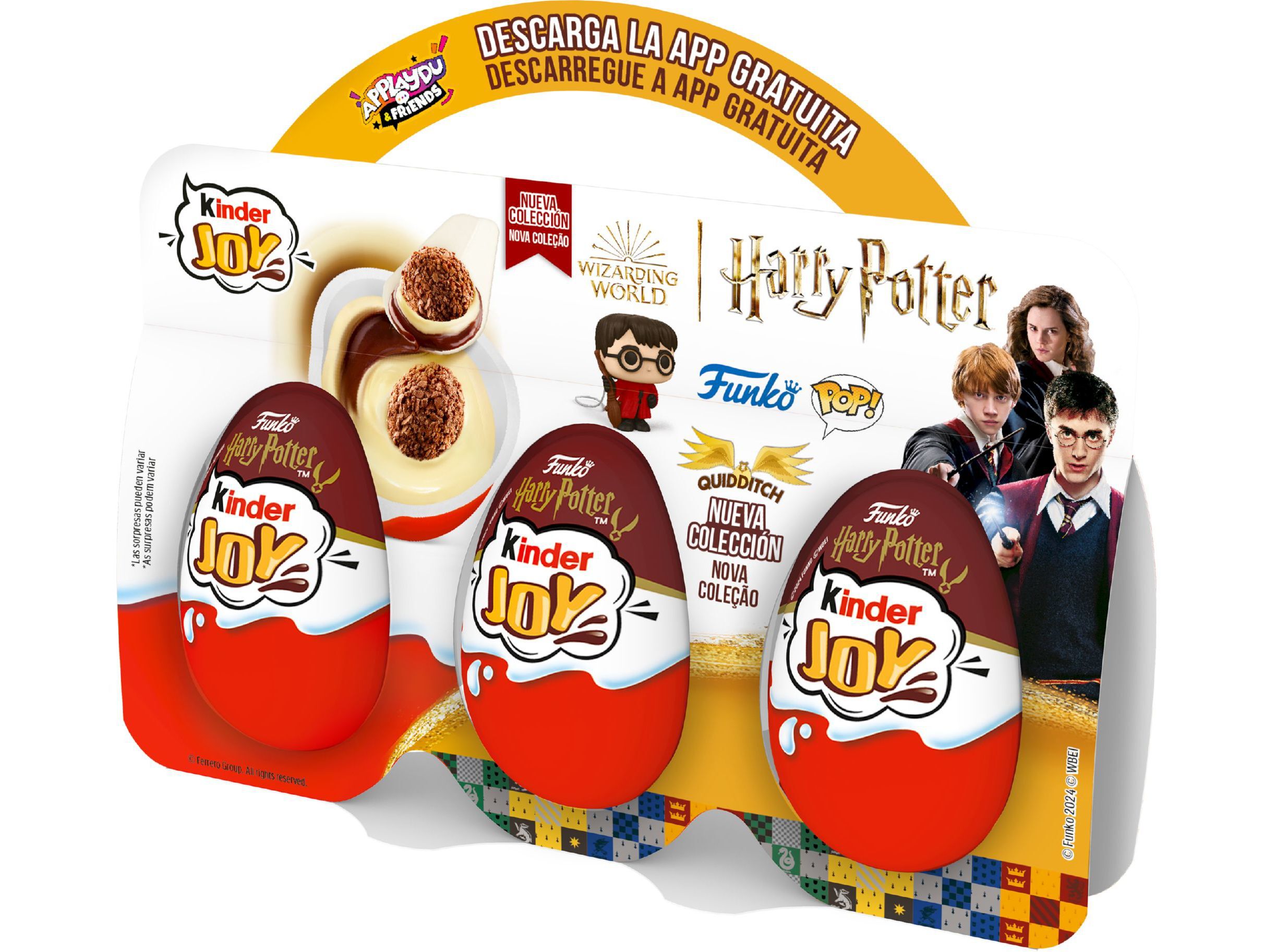 OVO DE CHOCOLATE KINDER JOY T3 COM SURPRESA 60 G