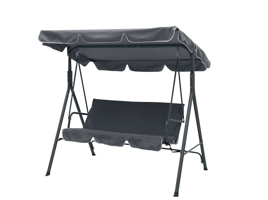 BALOI&Ccedil;O 3 LUGARES GARDENSTAR CINZENTO 174X110X150CM