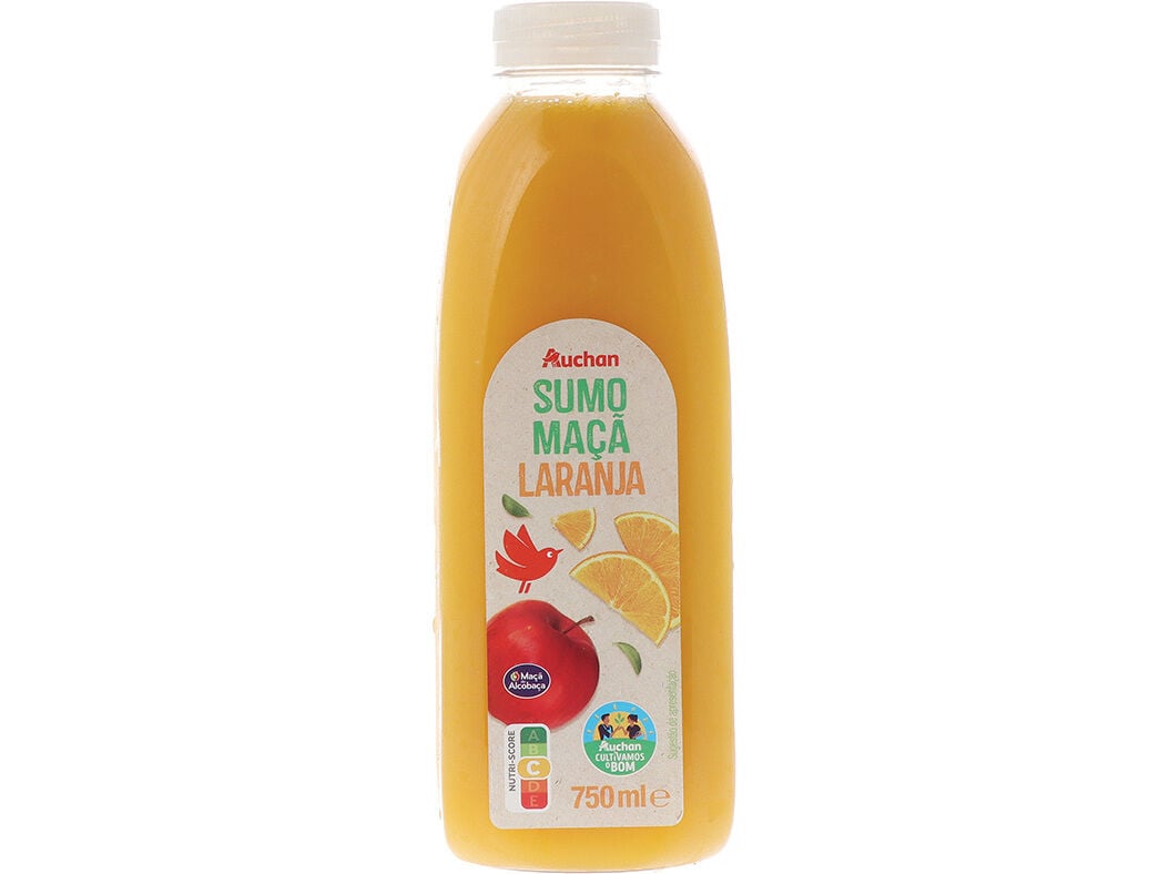 SUMO MA&Ccedil;&Atilde; LARANJA AUCHAN CULTIVAMOS O BOM 750ML image number 0