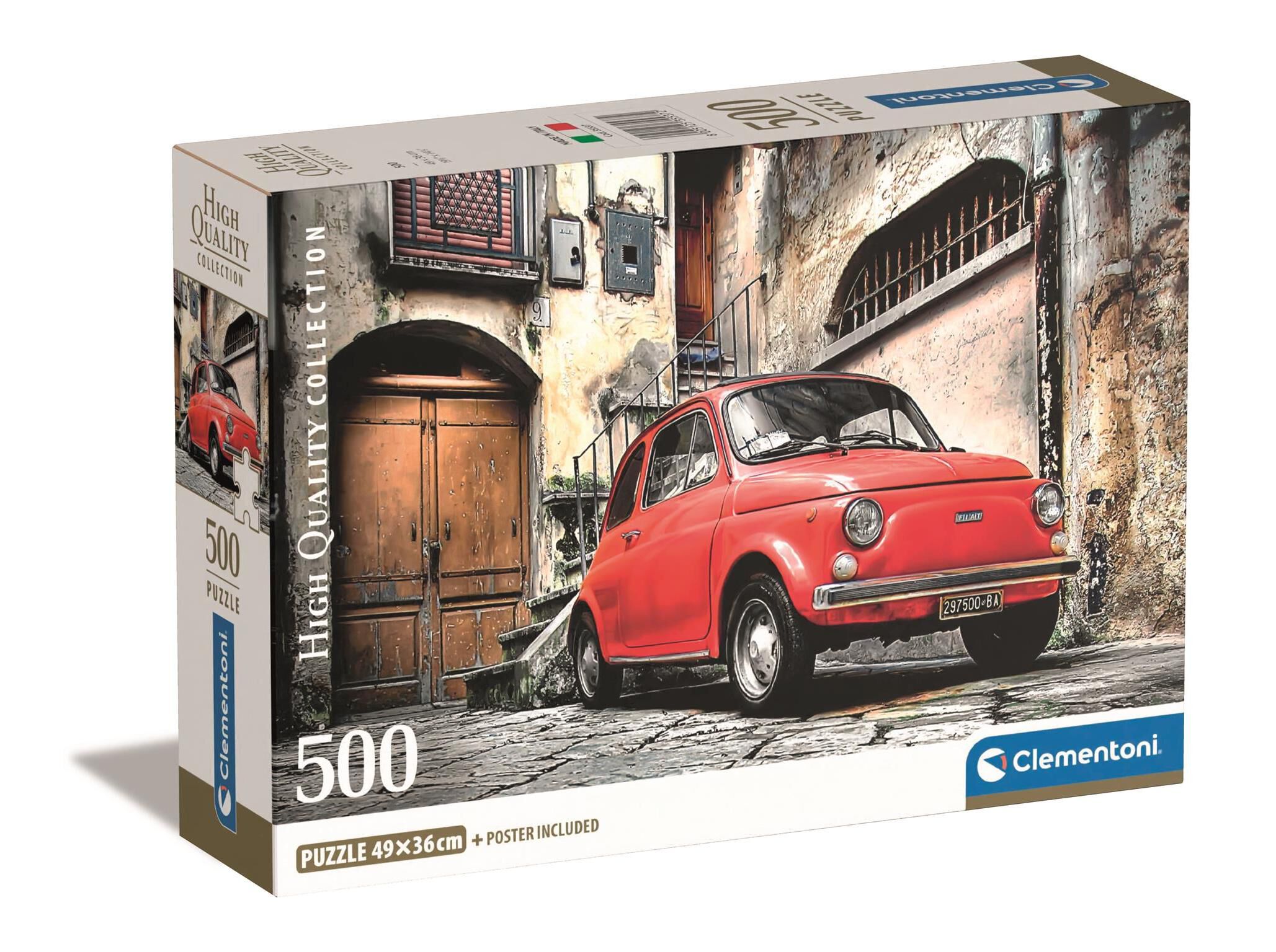 PUZZLE FIAT CINQUECENTO CLEMENTONI 500 PE&Ccedil;AS image number 0