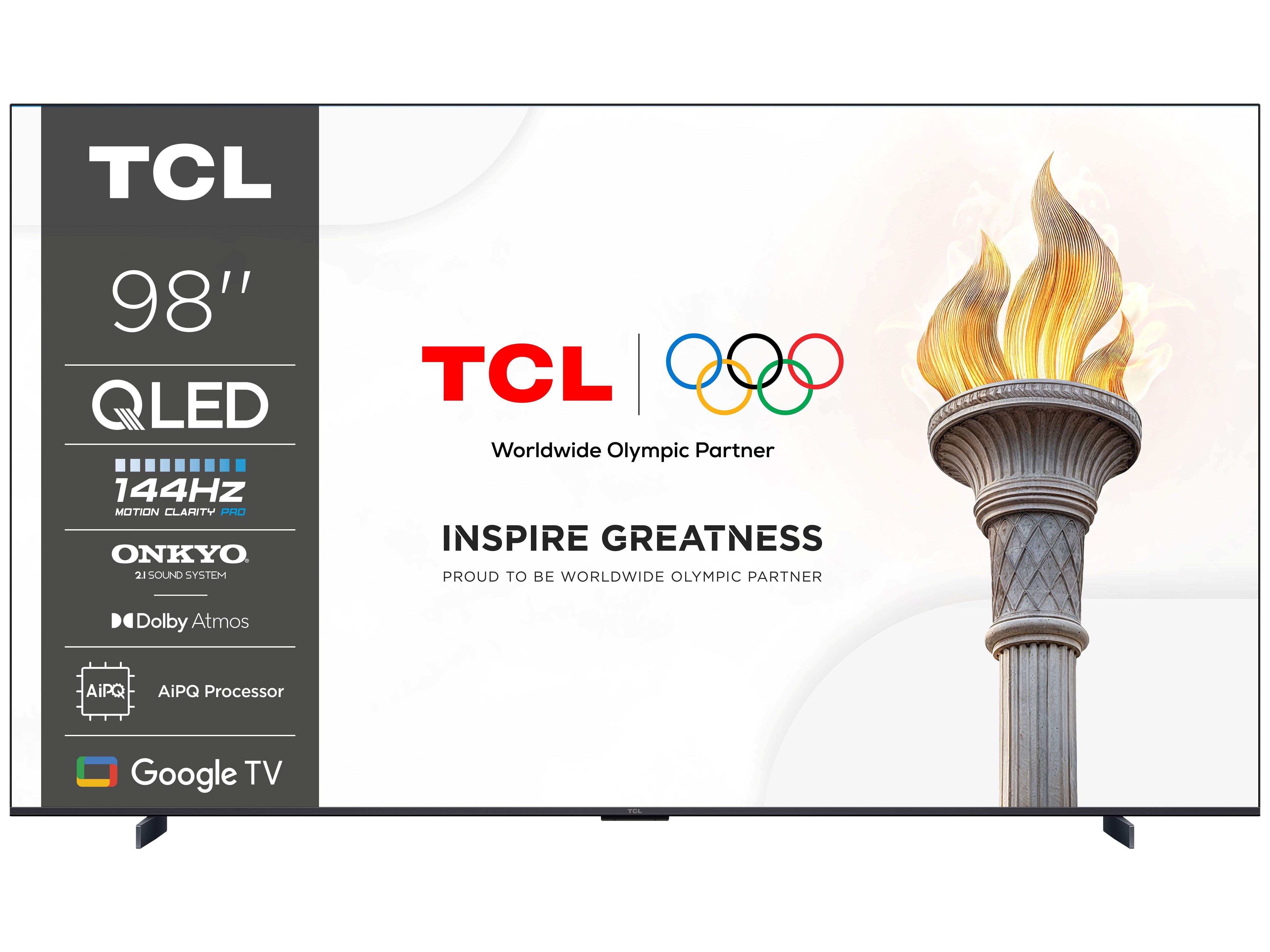 TV QLED TCL 98P8K 98" 4K SMT GOOGLE TV