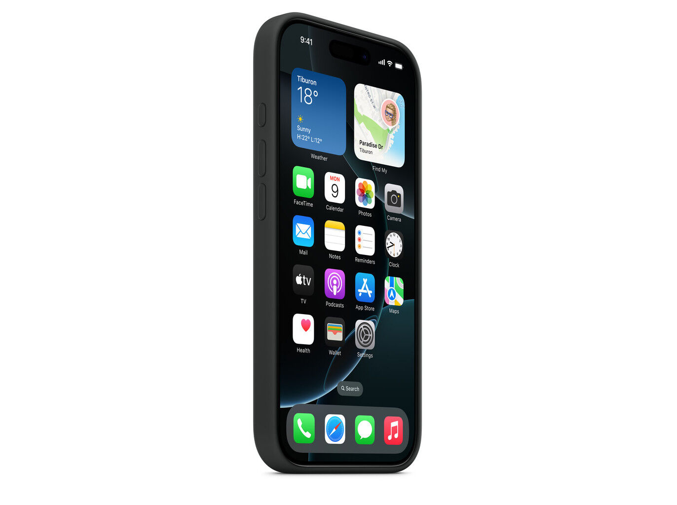 CAPA SILICONE PRETO APPLE MYYJ3ZM/A IPHONE 16 PRO image number 4