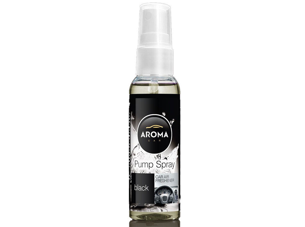 AMBIENTADOR AUTO AROMA CAR PUMP SPRAY 30 ML BLACK image number 0