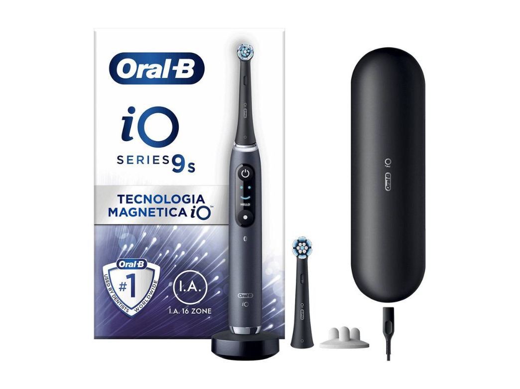 ESCOVA DE DENTES EL&Eacute;TRICA ORAL-B IO 9S + ESTOJO DE VIAGEM - PRETO