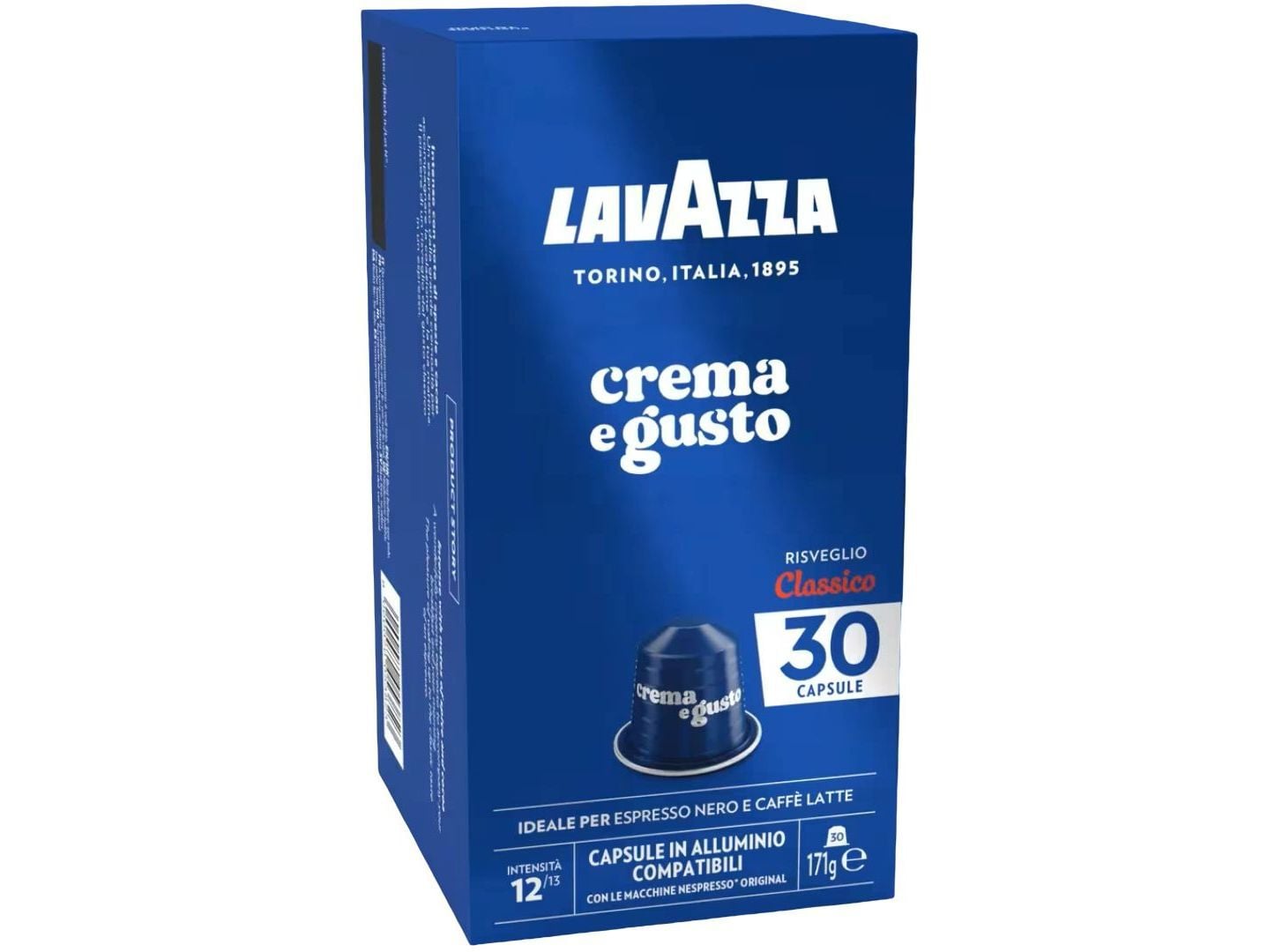 C&Aacute;PSULAS CAF&Eacute; LAVAZZA CREMA GUSTO NPS INTENSIDADE 12/13 30 UN image number 1