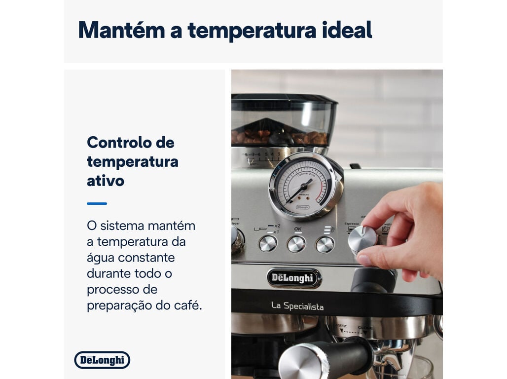 M&Aacute;QUINA DE CAF&Eacute; EXPRESSO MANUAL DELONGHI EC9155.MB LA SPECIALISTA ARTE image number 3