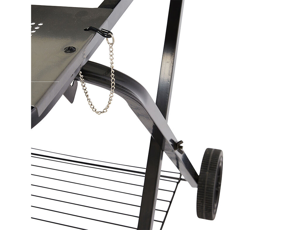 BARBECUE COM RODAS A CARV&Atilde;O GARDENSTAR PRETO 60.5X70X82CM image number 8