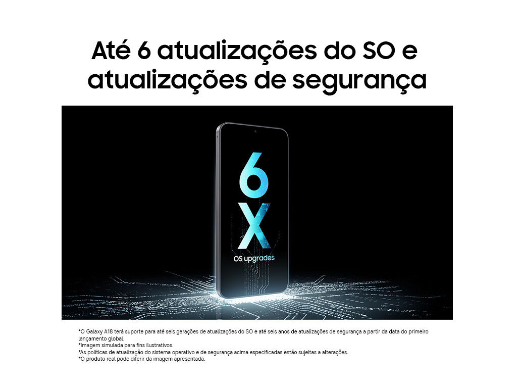 SMARTPHONE SAMSUNG GALAXY A18 PRETO 8/256GB image number 4