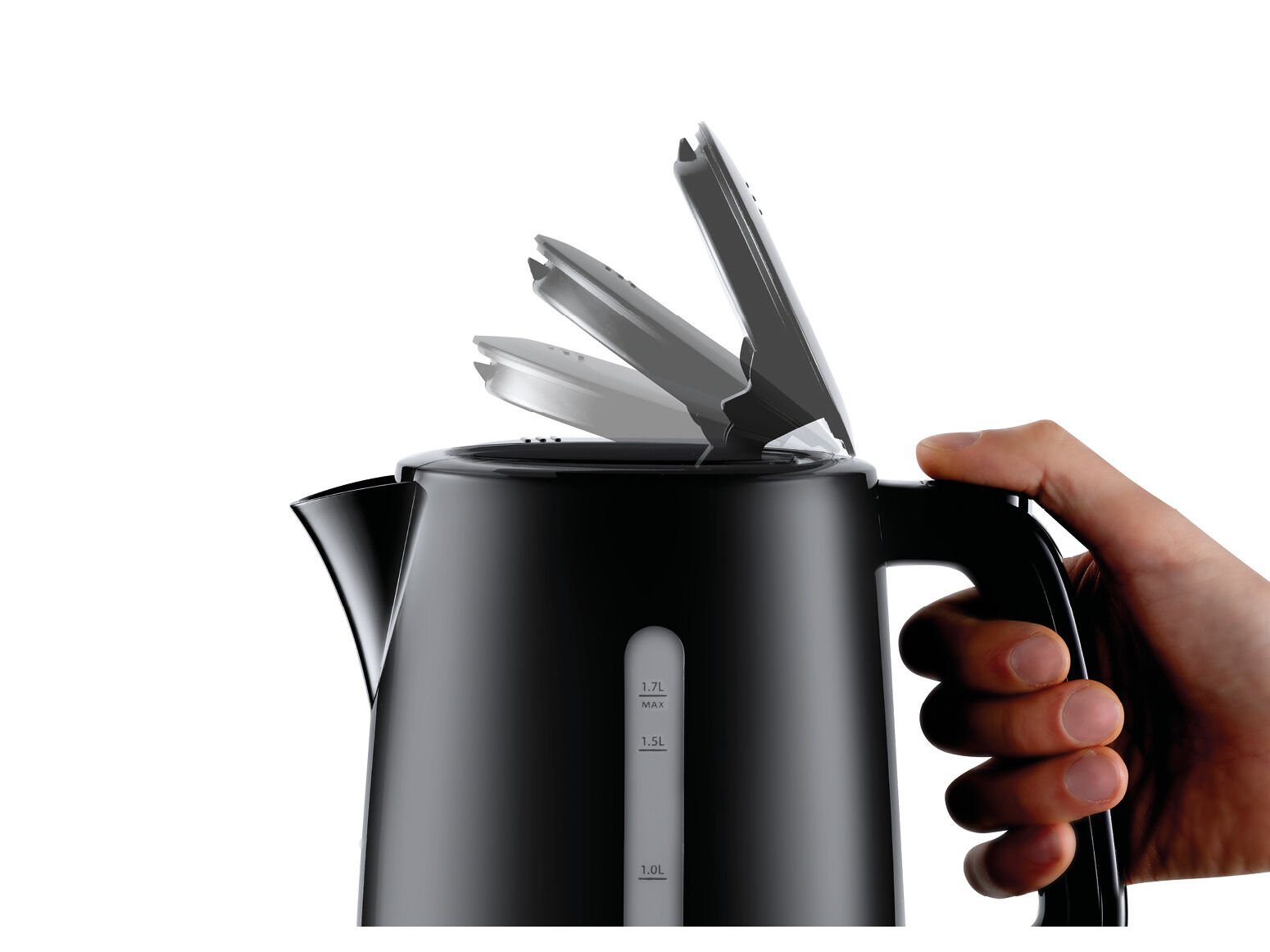 JARRO EL&Eacute;TRICO FLAMA 727FL PRETO 1.7L 2200W image number 5