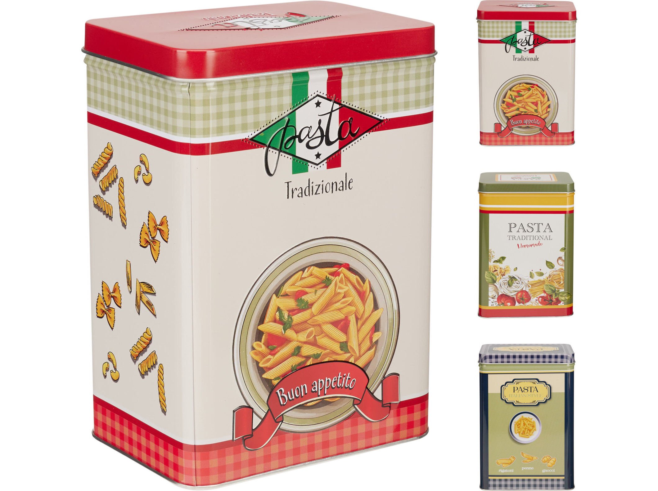 LATA PARA MASSA EM METAL 12.5X9X18CM MODELOS SORTIDOS image number 1