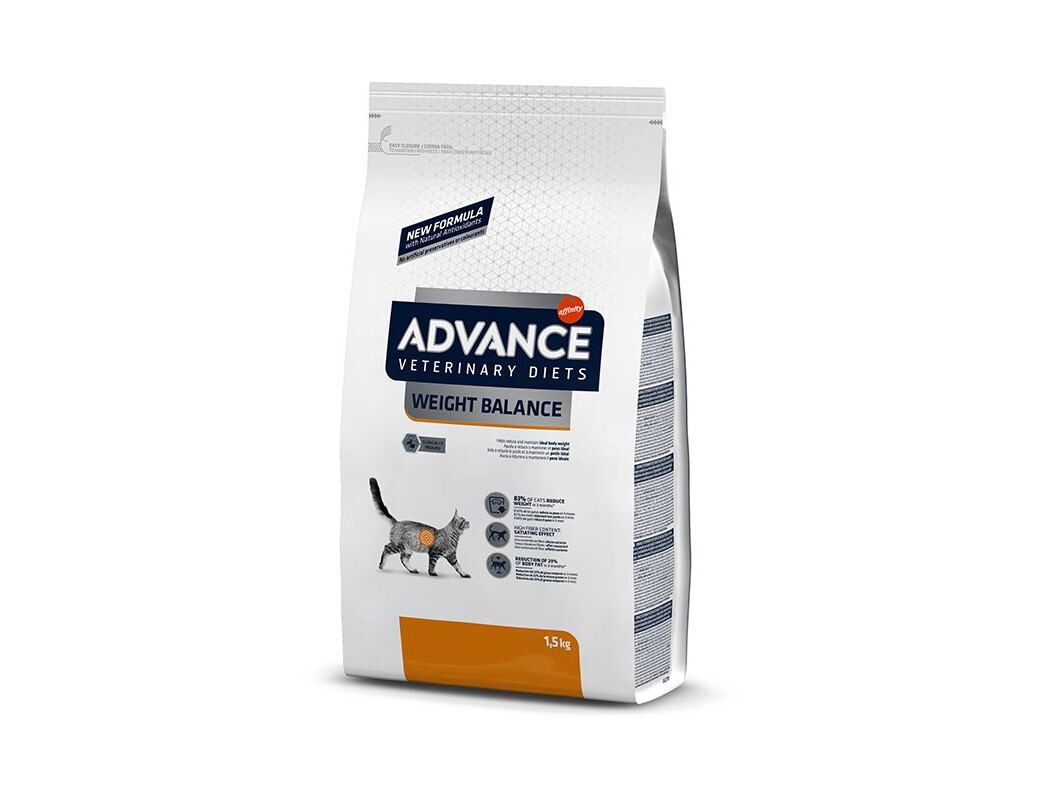 RA&Ccedil;&Atilde;O VETERIN&Aacute;RIA GATO ADVANCE WEIGHT BALANCE 1.5KG