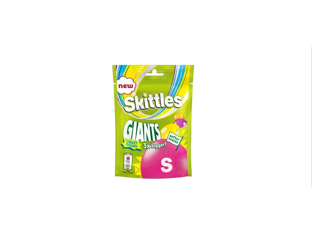 DRAGEIAS SKITTLES GIANT CRAZY SOUR 132G image number 0