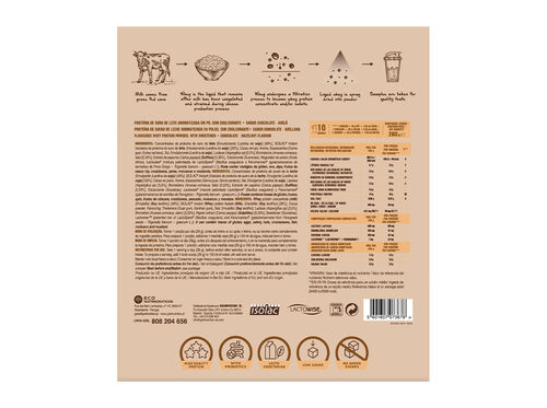 PROTEÍNA GOLDNUTRITION TOTAL WHEY CHOCOLATE AVELÃ 260G image number 1